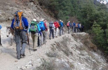 Trekkers on the way